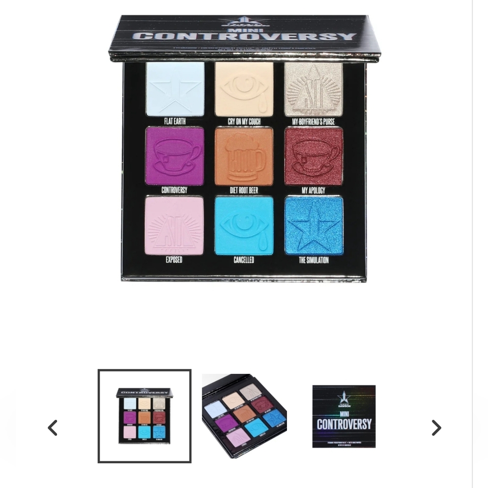 NWB- Jeffrey Star Bundle Eyeshadow pallete Controversy +(Free 🎁)